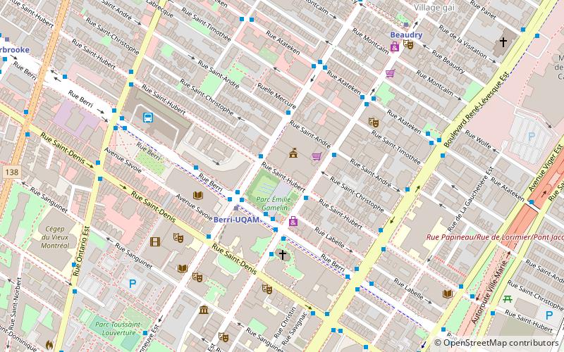 Saint Hubert Street location map