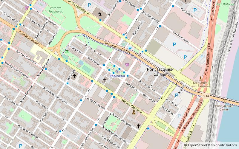 Papineau Avenue location map