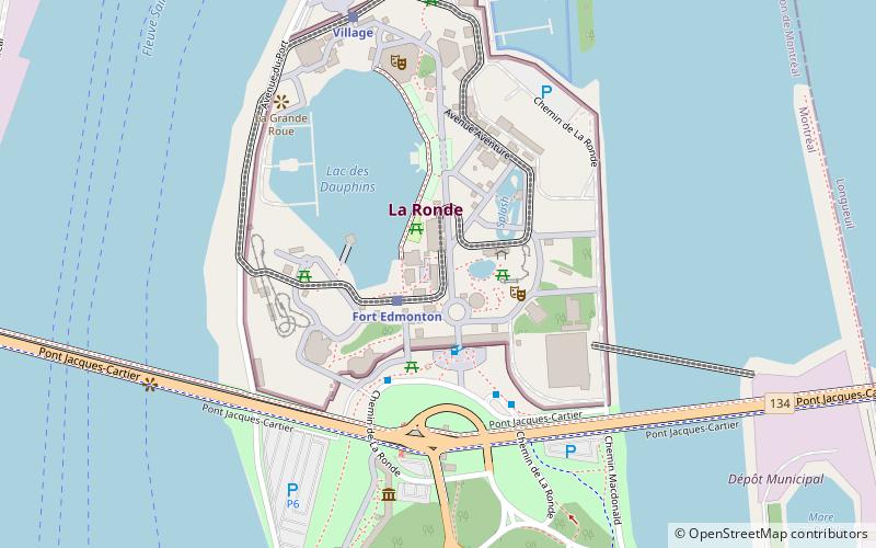 Liste des pavillons d'Expo 67 location map