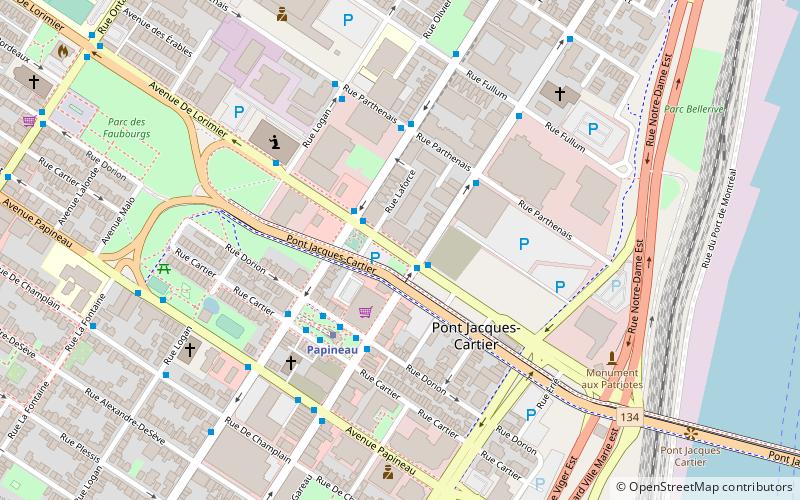De Lorimier Avenue location map