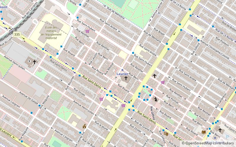 Avenue Laurier location map