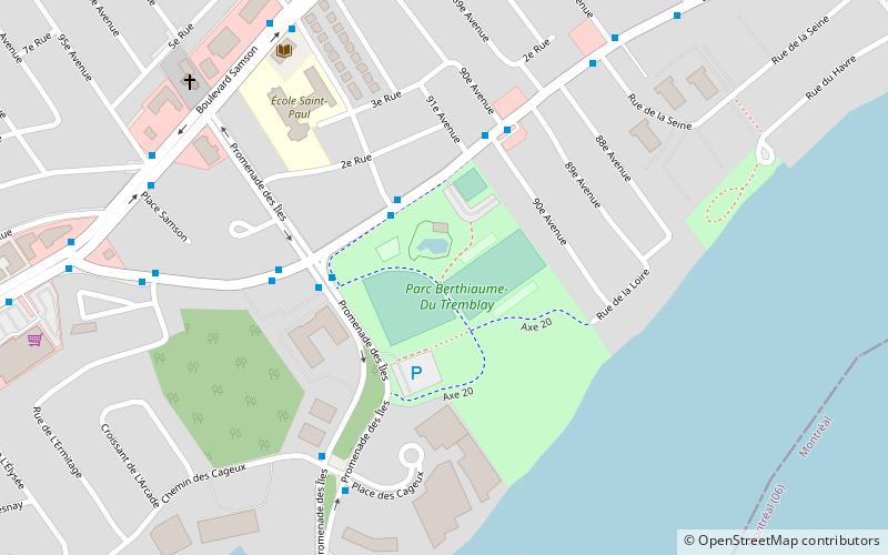 parc berthiaume du tremblay laval location map