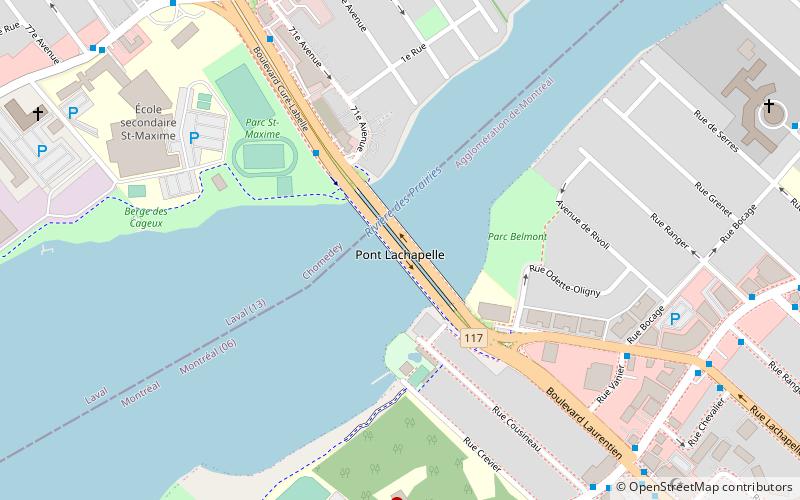 Lachapelle Bridge location map