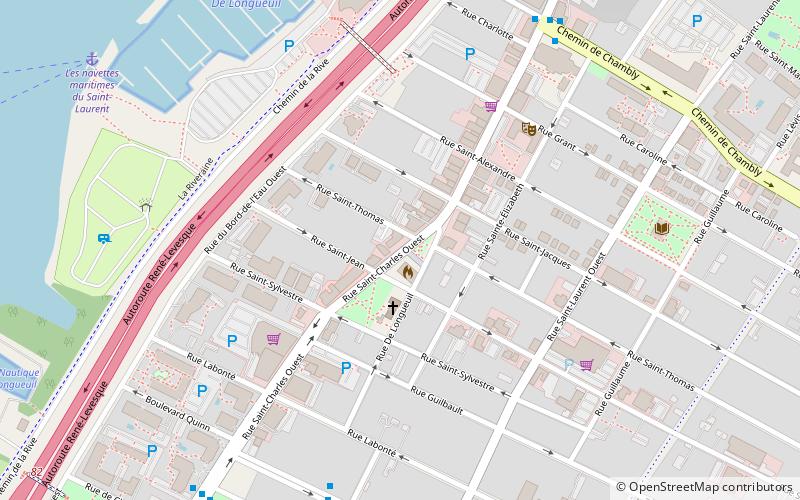 Old Longueuil location map