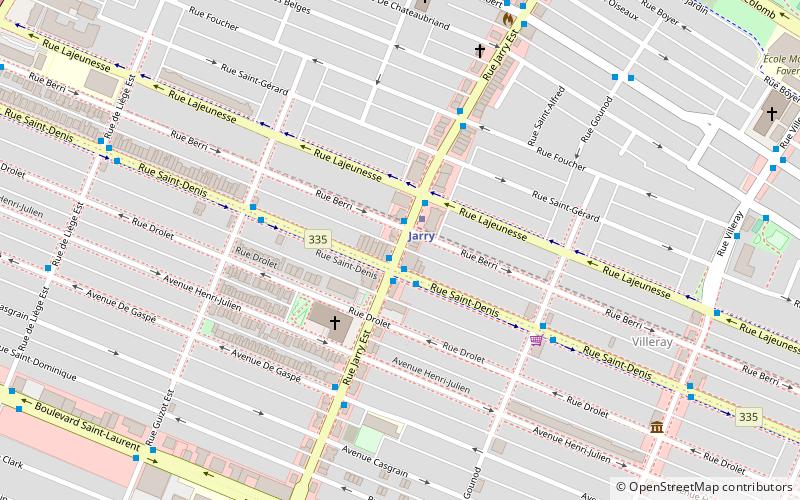 Rue Jarry location map