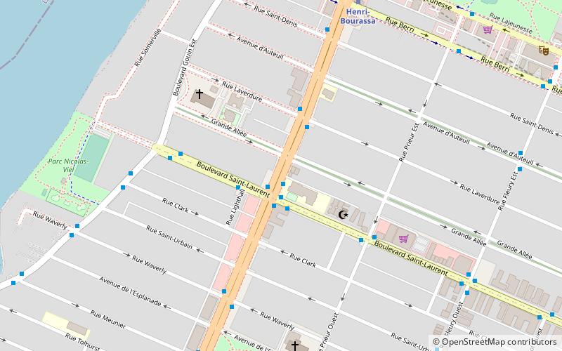 Henri Bourassa Boulevard location map