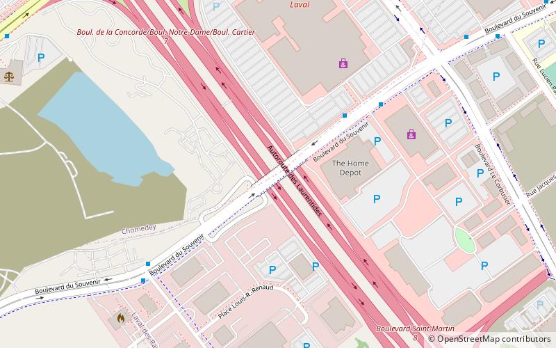 boulevard du souvenir overpass collapse laval location map