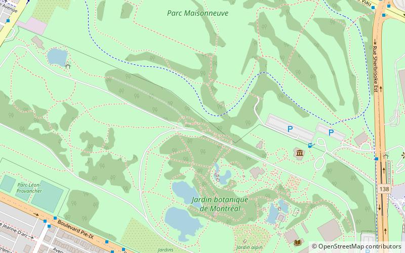 Maisonneuve Park location map