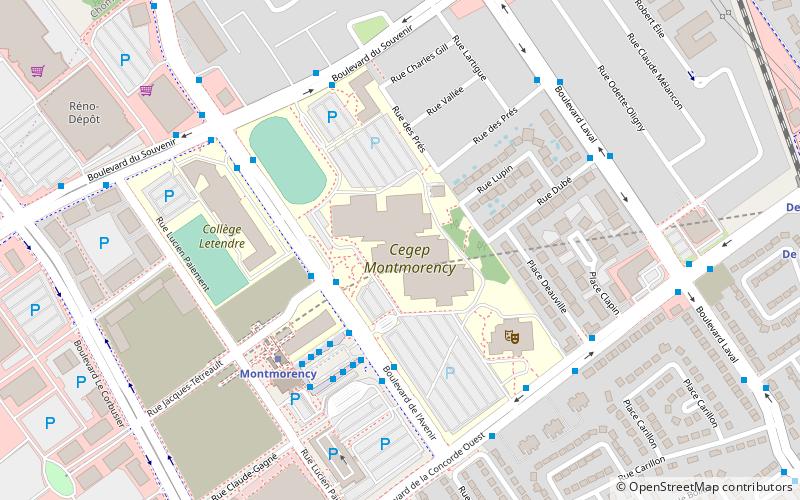 college montmorency laval location map