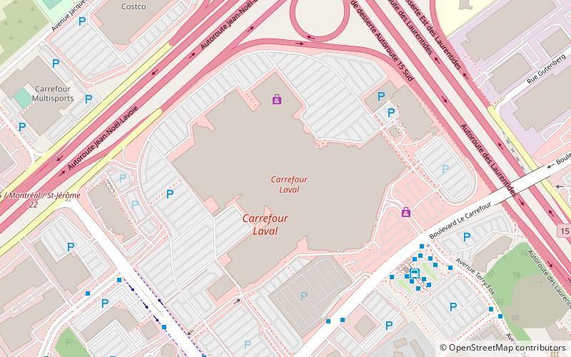 Carrefour Laval location map