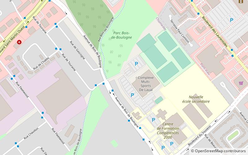 Centre Sportif Bois-de-Boulogne location map
