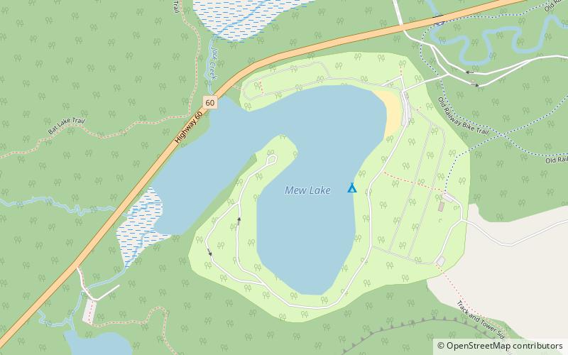 Mew Lake location map