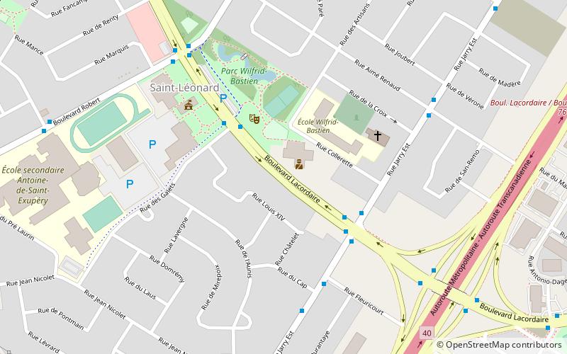lacordaire boulevard montreal location map