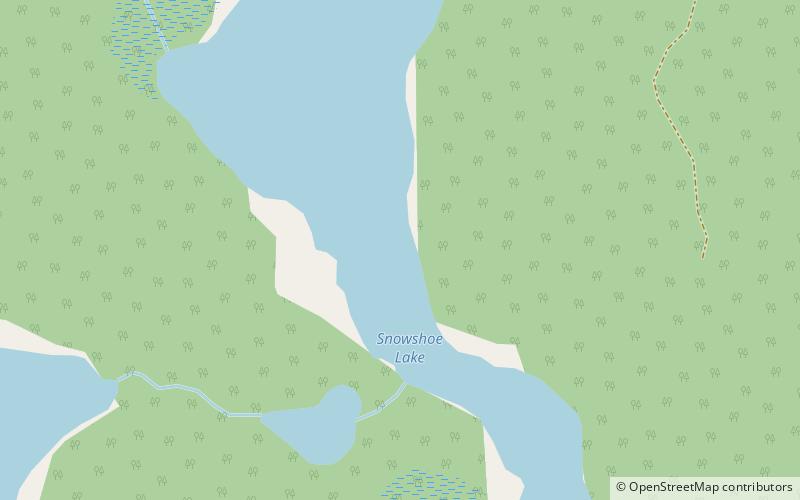 snowshoe lake location map