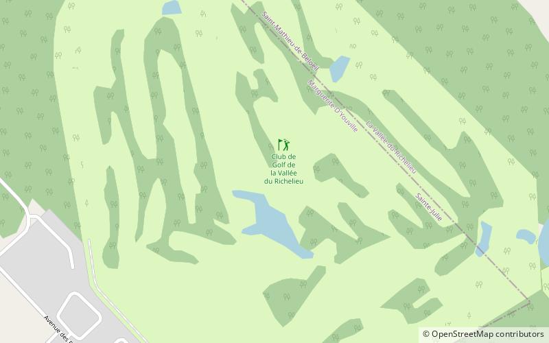 la vallee du richelieu golf club location map
