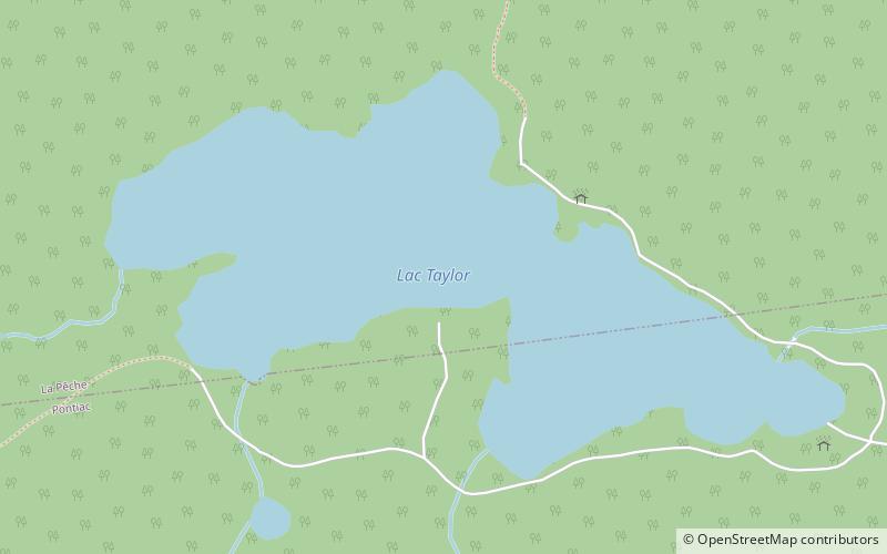 taylor lake parc de la gatineau location map