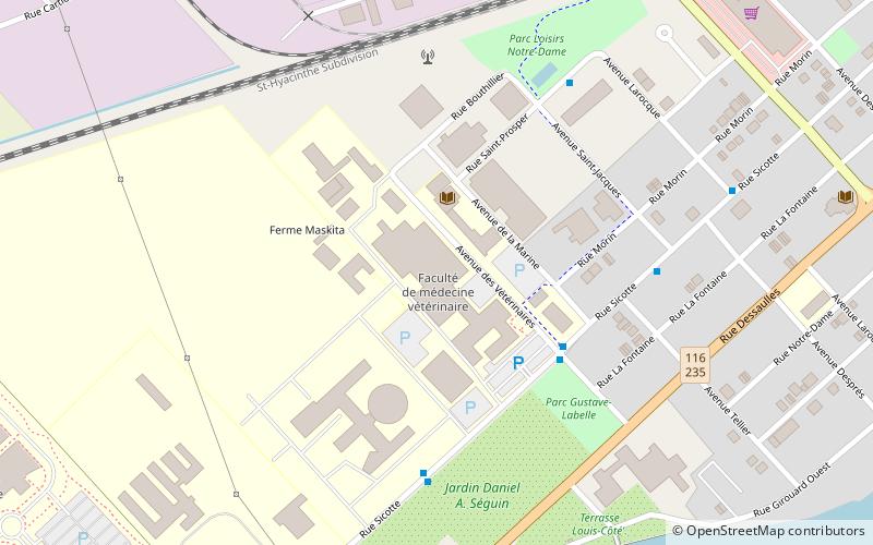 Université de Montréal Faculty of Veterinary Medicine location map