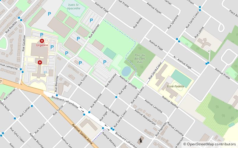 stade louis philippe gaucher saint hyacinthe location map
