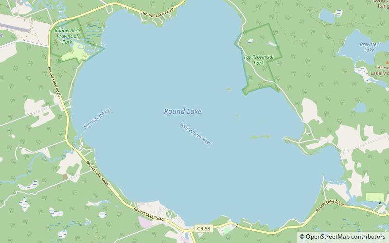 Round Lake location map