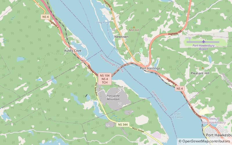 Canso Causeway location map