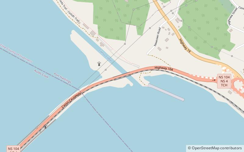 Canso Canal Bridge location map