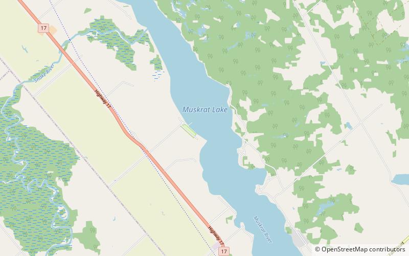 Muskrat Lake location map