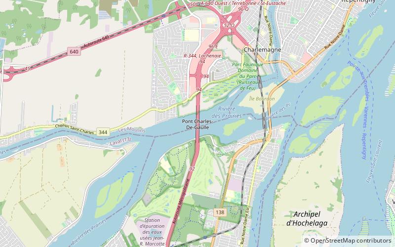 Charles de Gaulle Bridge location map