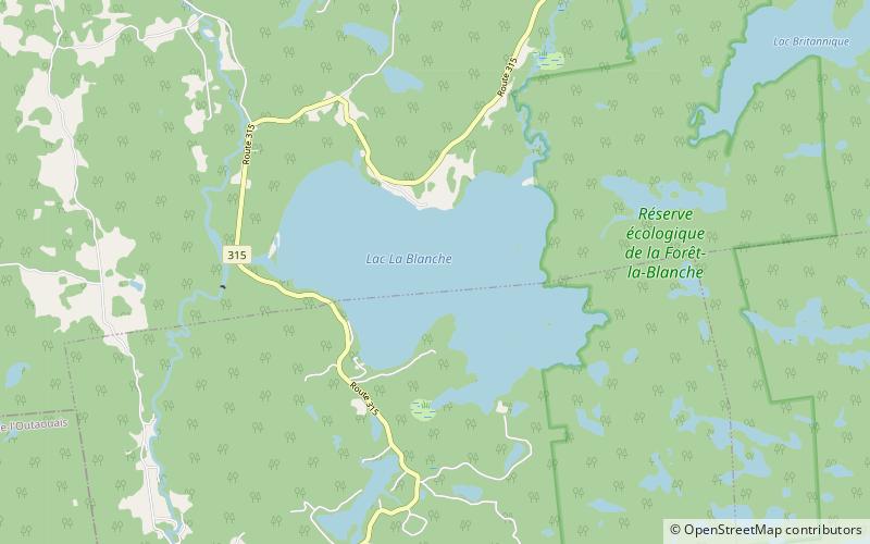 Lac La Blanche location map
