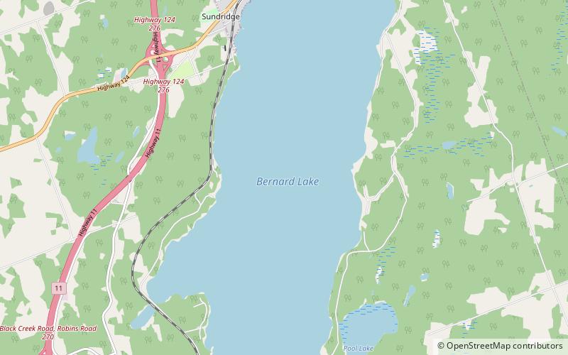 Lake Bernard location map