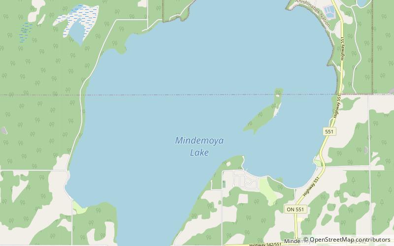 lac mindemoya ile manitoulin location map