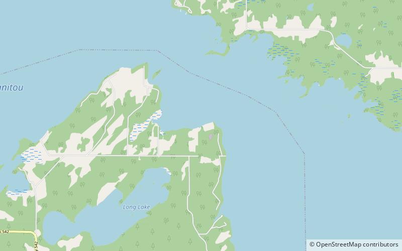 Jezioro Manitou location map