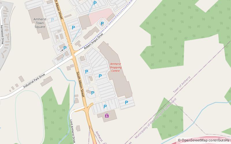 Amherst Centre Mall location map