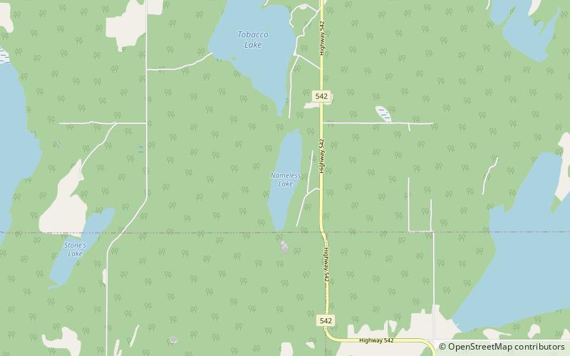 Nameless Lake location map