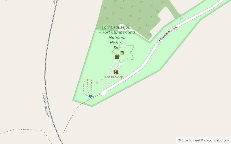 Fort Beauséjour location map