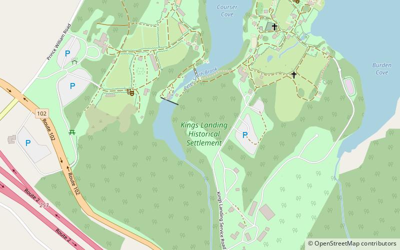 Kings Landing Historical Settlement location map