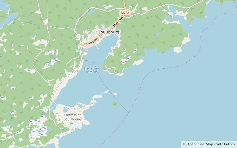 Phare de Louisbourg location map