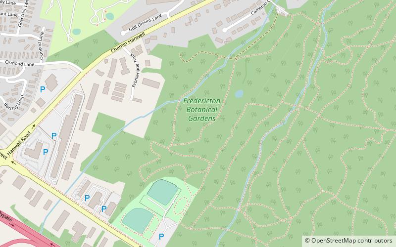 Fredericton Botanic Garden location