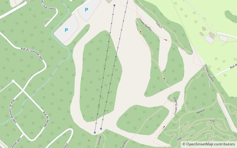 ski chantecler location map