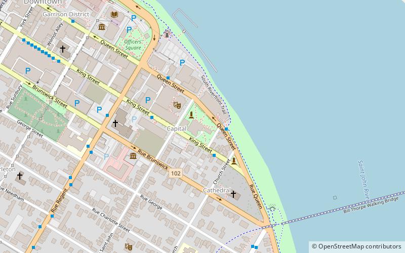 Édifice de l'Assemblée législative du Nouveau-Brunswick location map