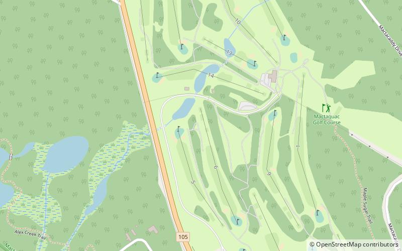 Mactaquac Provincial Park location map