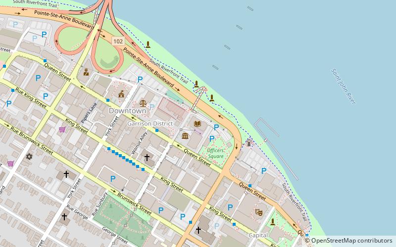 Fredericton Public Library location map