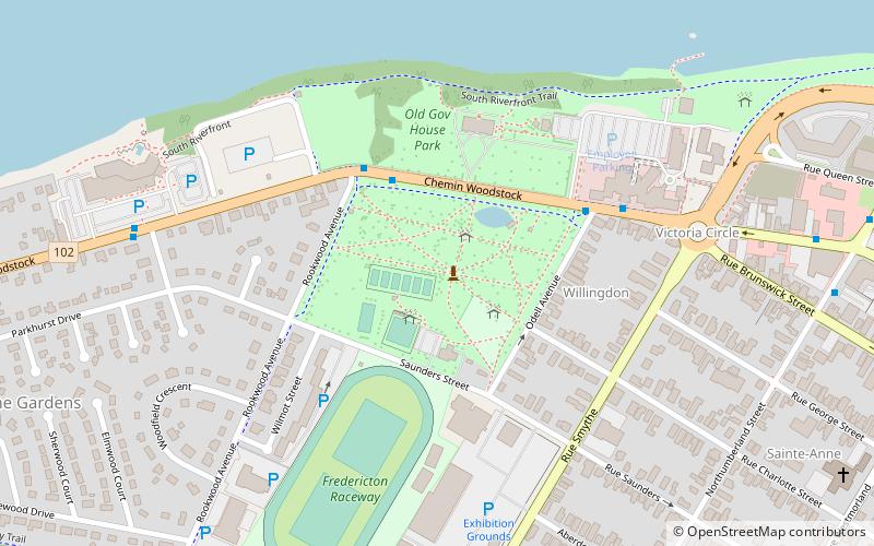 wilmot park fredericton location map