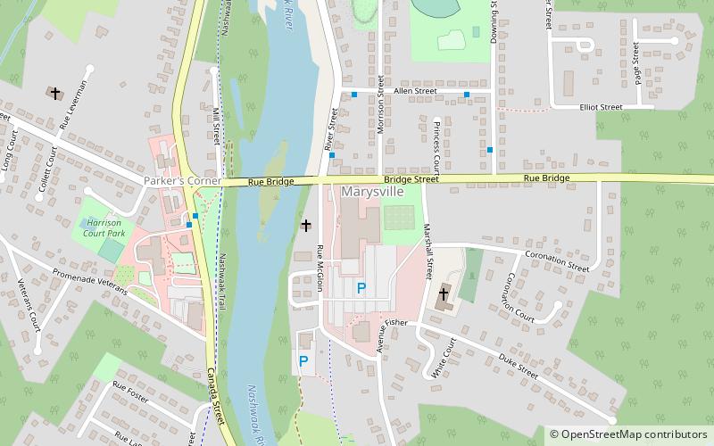 Marysville Cotton Mill location map