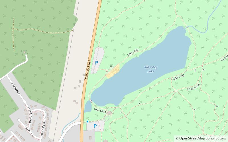 killarney lake beach fredericton location map