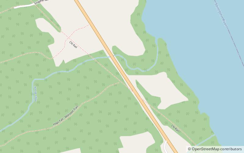 maliseet trail parking woodstock location map