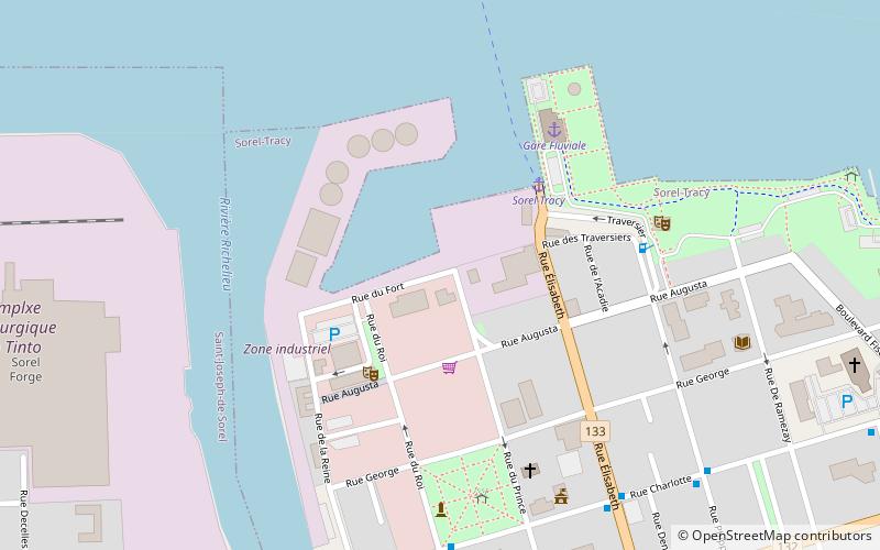 Fort Richelieu location map