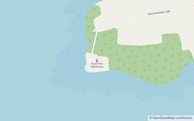 Point Prim Lighthouse location map