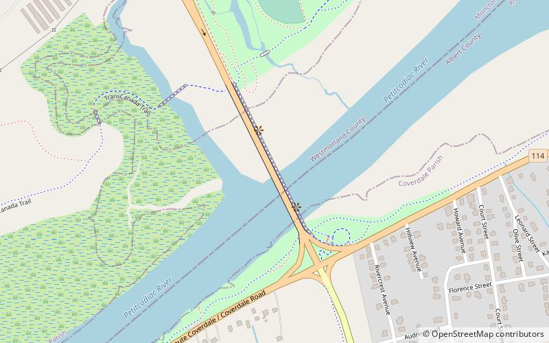 Gunningsville Bridge location map