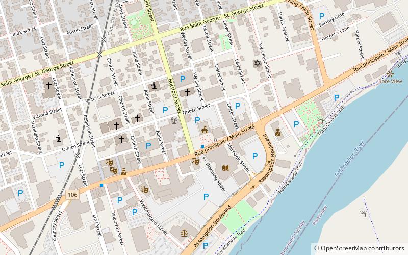 Moncton City Council location map