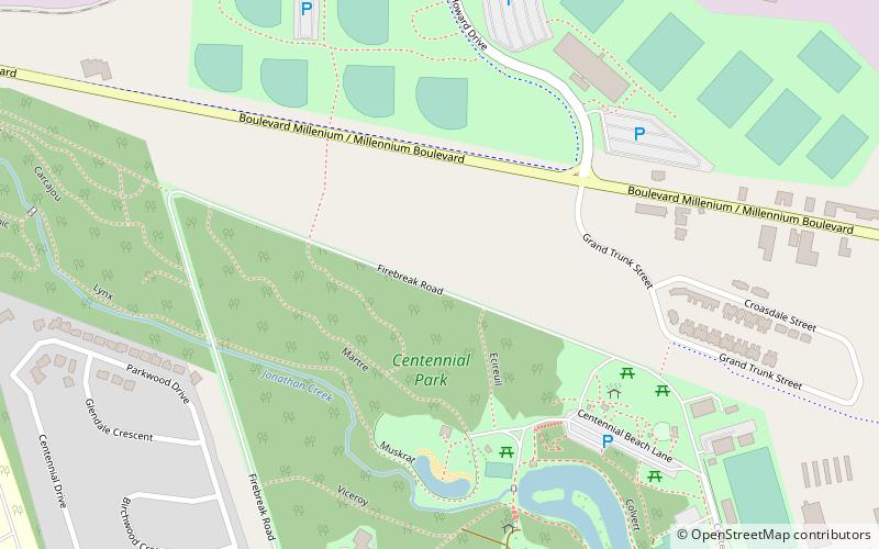 Centennial Park location map